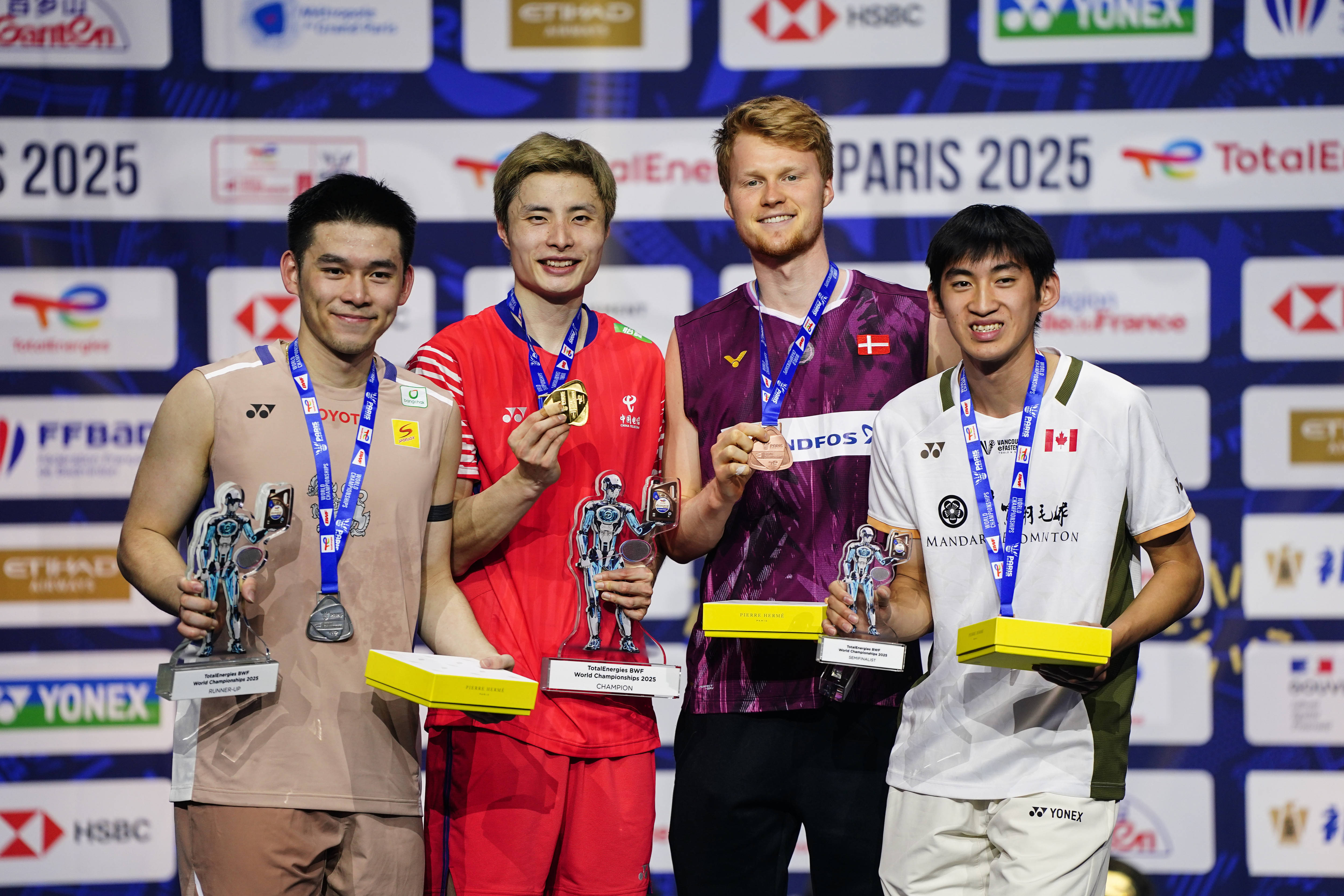 羽毛球世锦赛:石宇奇获得男单冠军